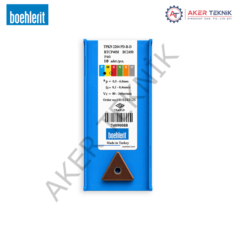 BOEHLERIT TPKN 2204 BC2450 KARBÜR FREZE UÇ