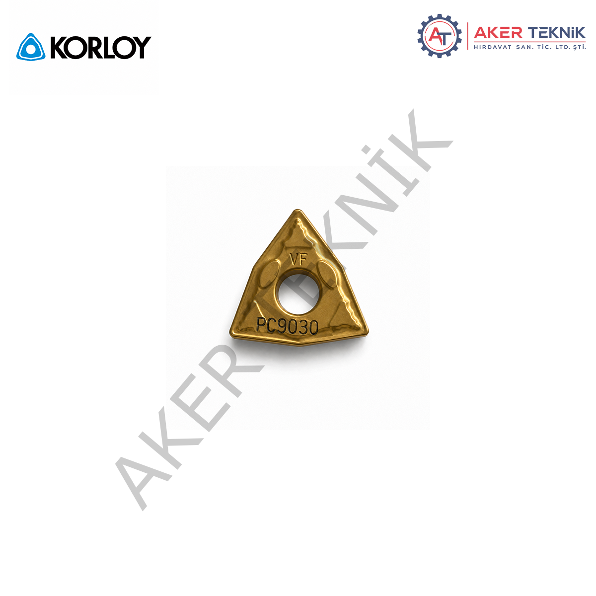 KORLOY WNMG080408-HA PC9030 PASLANMAZ ÇELİK TORNA UCU