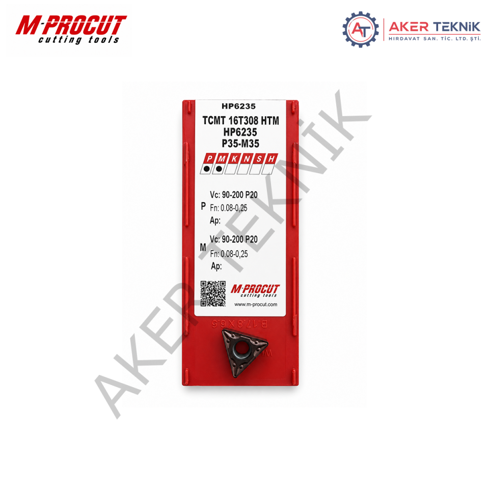 M-PROCUT TCMT 16T308 HTM HP6235 Torna Ucu