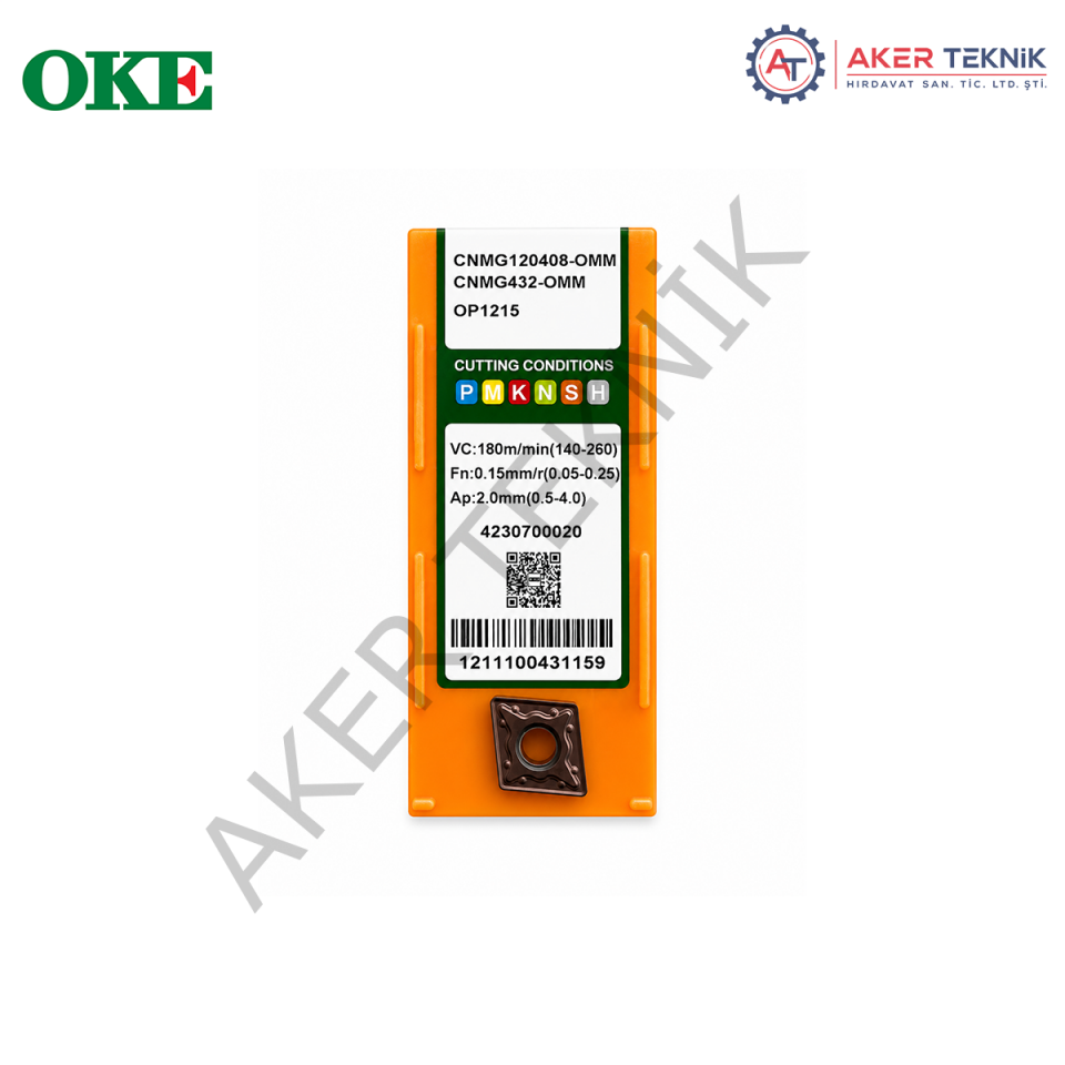 OKE CNMG120408-OMM OP1215 CNMG TORNA UCU