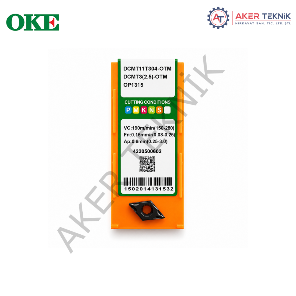 DCMT11T304-OTM OP1315 DCMT torna ucu