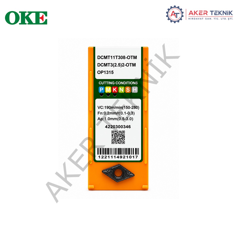 OKE DCMT11T308-OTM OP1315 DCMT TORNA UCU