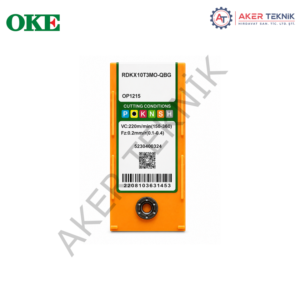 OKE RDKX10T3MO-QBG OP1215 YUVARLAK FREZE UCU