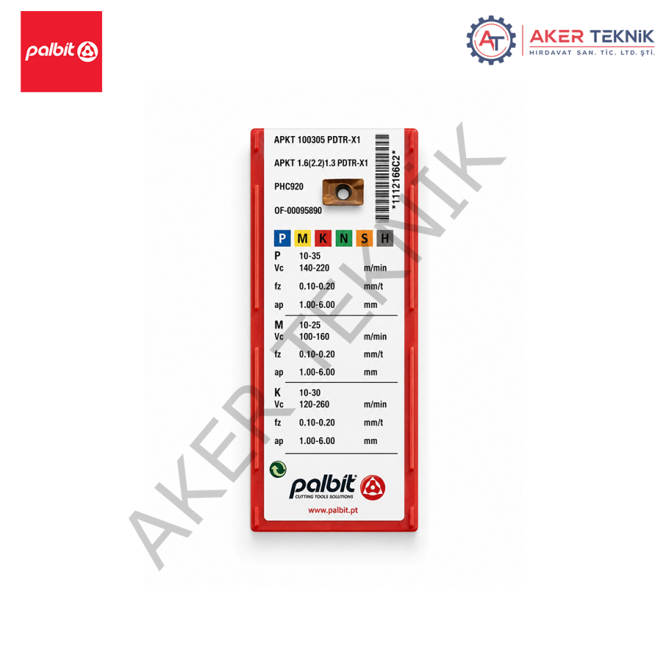 PALBİT APKT 100305 PDTR-X1 FREZE UCU