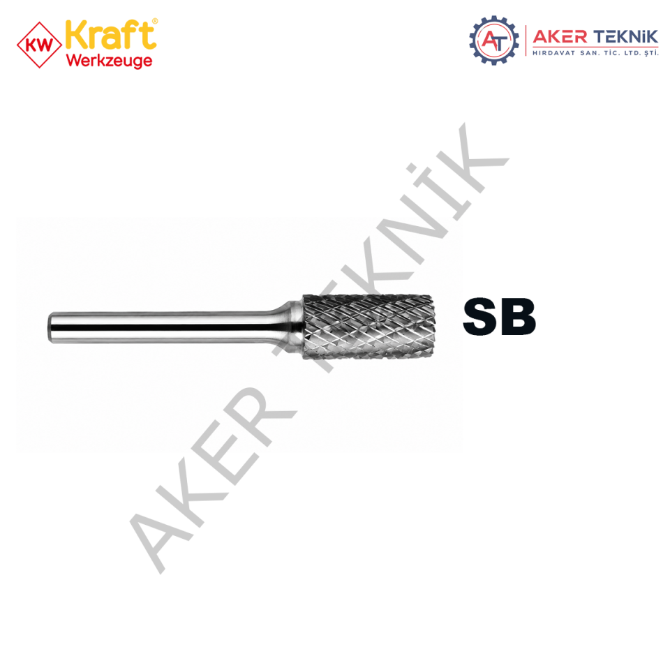 KRAFT SB Karbür Kalıpçı Frezesi – Silindirik Uçtan Kesme