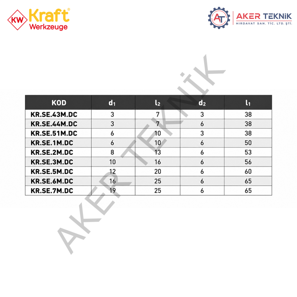 KRAFT SE Karbür Kalıpçı Frezesi – Oval Form Çapraz Kesim