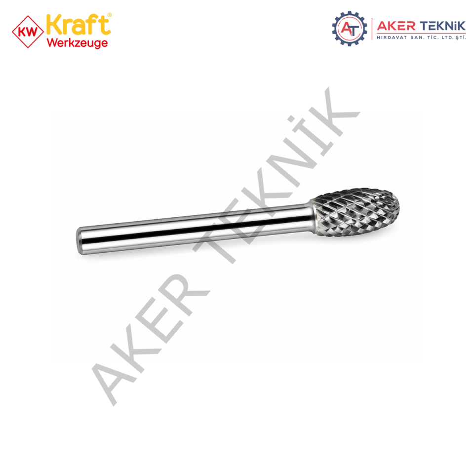 KRAFT SE Karbür Kalıpçı Frezesi – Oval Form Çapraz Kesim