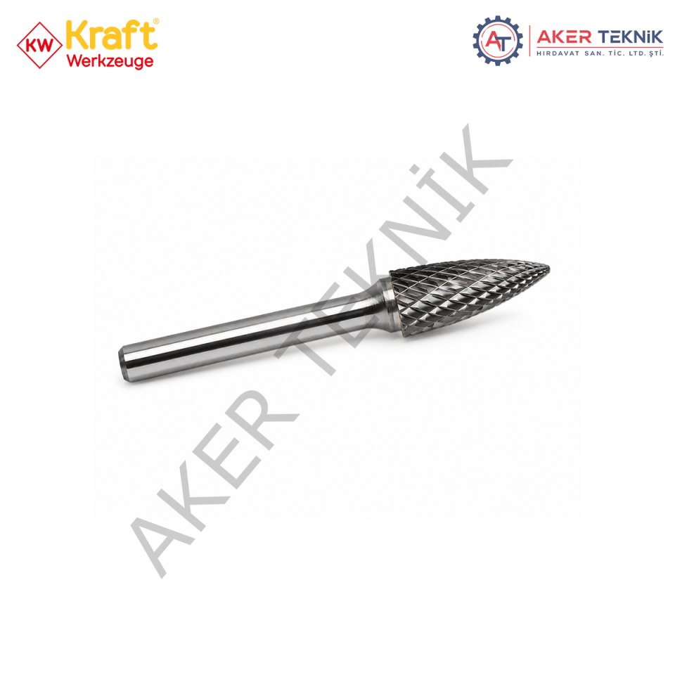 KRAFT SG Karbür Kalıpçı Frezesi – Sivri Ağaç Form