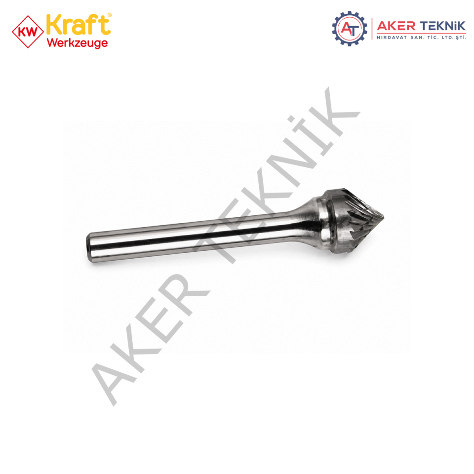 KRAFT SK Karbür Kalıpçı Frezesi – 90° Konik Form