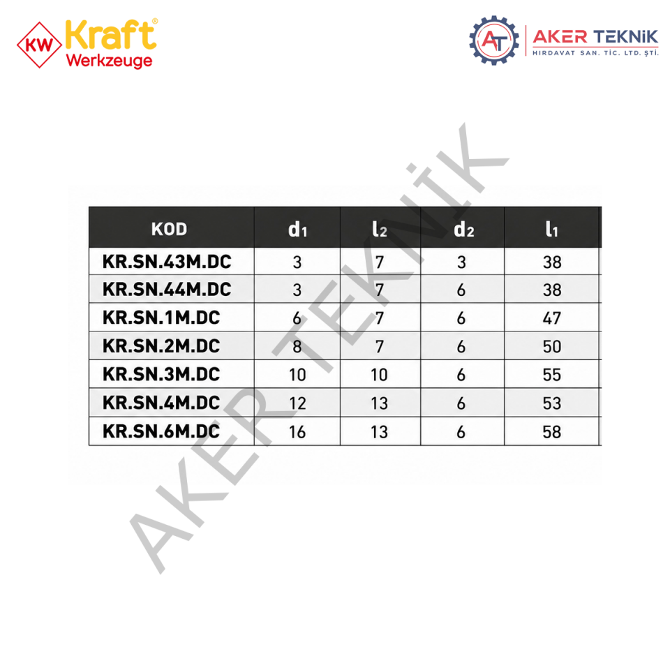 KRAFT SN Karbür Kalıpçı Frezesi – Ters Konik Form